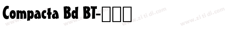 Compacta Bd BT字体转换